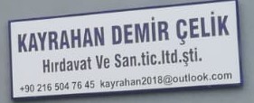 Kayrahan Demir Çelik Hırdavat San. Tic. Ltd. Şti